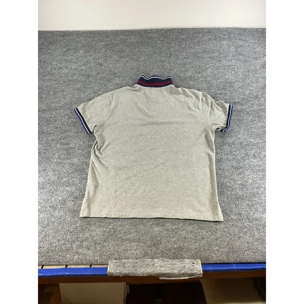 Polo Ralph Lauren Polo Shirt Mens Large Gray Short Sleeve Big Pony Cotton Classi